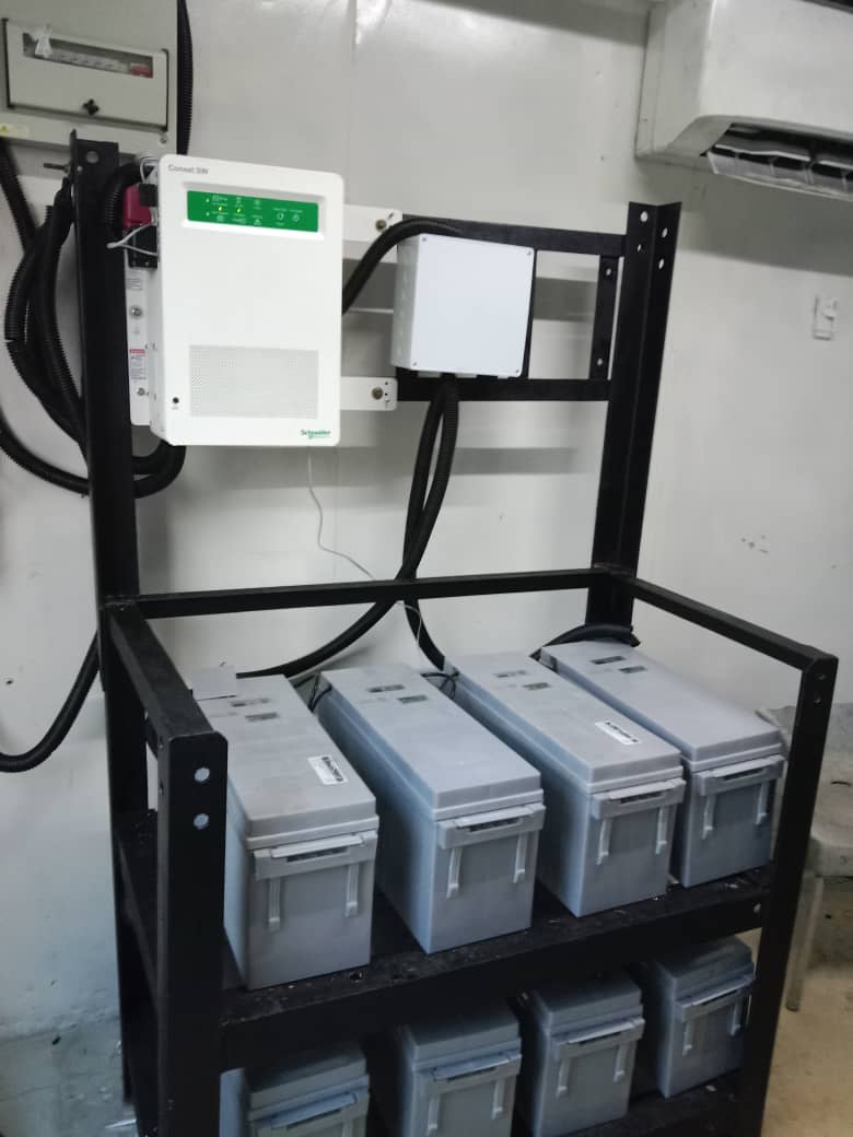 Inverter and battery bank setup